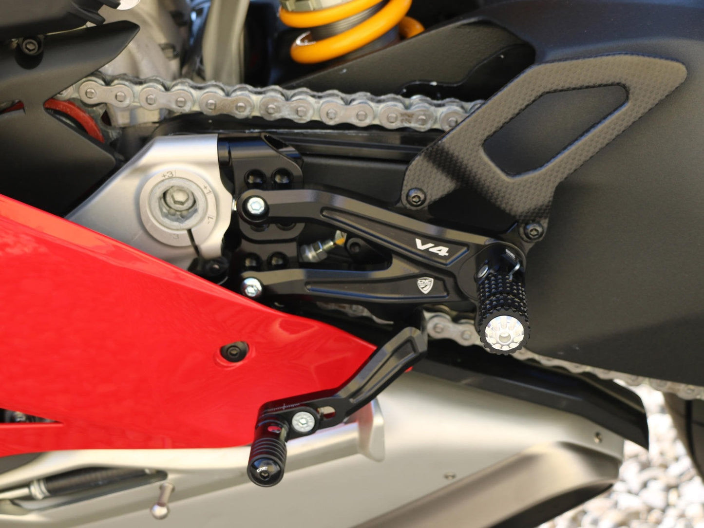 PE408 - CNC RACING Ducati Panigale V4R Adjustable Rearset "RPS"