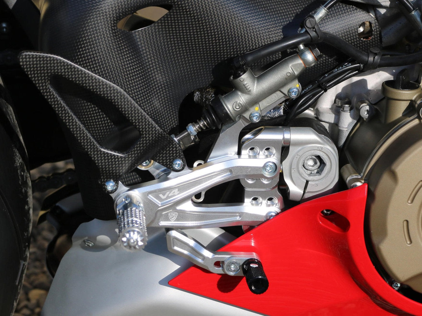 PE408 - CNC RACING Ducati Panigale V4R Adjustable Rearset "RPS"