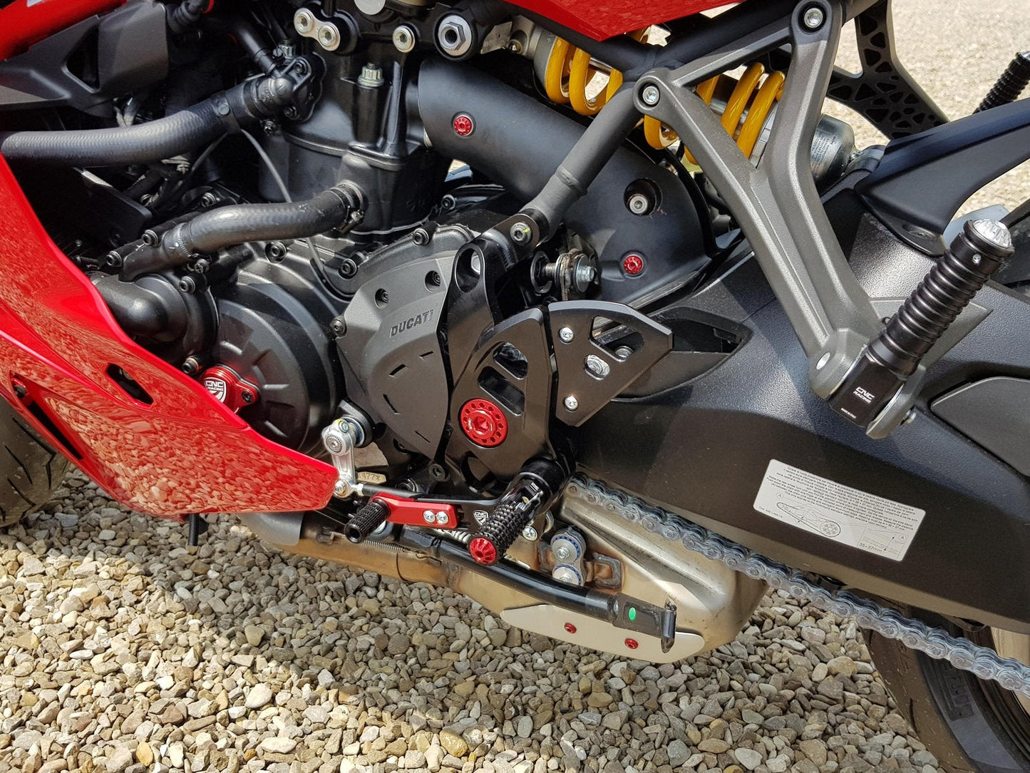 PE444 - CNC RACING Ducati Monster / SuperSport Adjustable Rearset