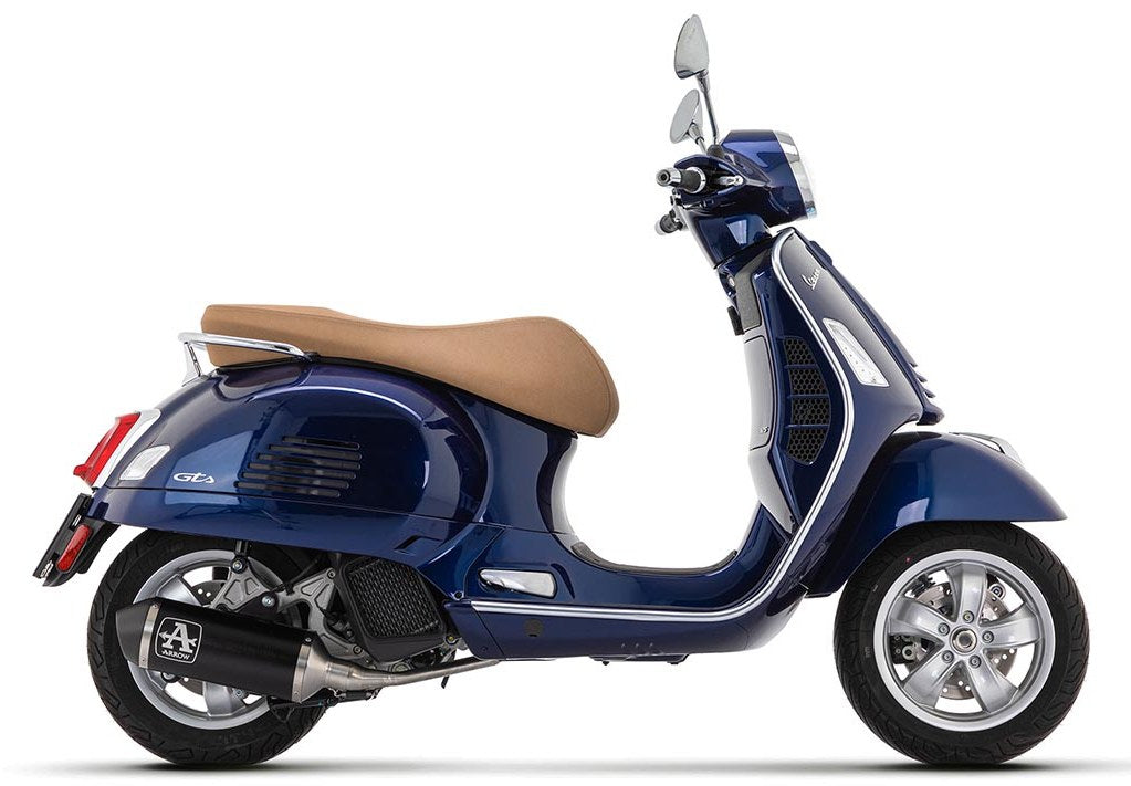 ARROW 53051KZ+53505ANN Piaggio Vespa GTS300 (2008+) Aluminum Full Exhaust System "Competition Evo Urban" – Accessories in the 2WheelsHero Motorcycle Aftermarket Accessories and Parts Online Shop