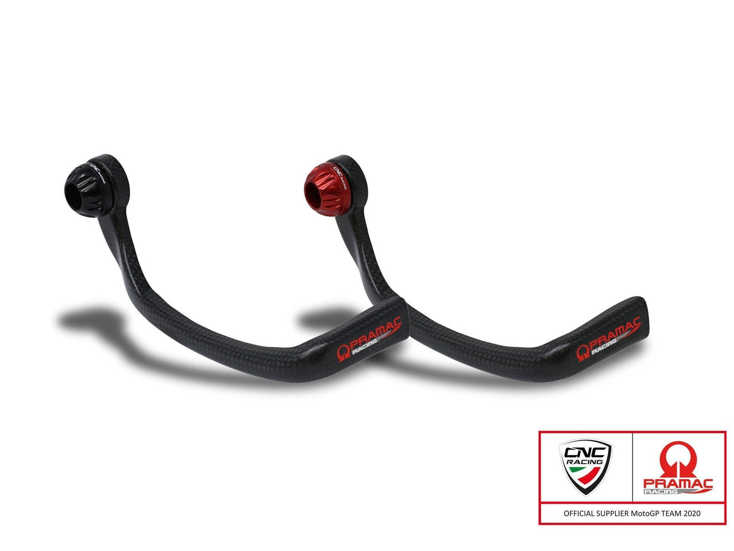 PL150PR - CNC RACING Carbon Racing Brake Lever Guard (Pramac edition; including Ø 13-20 mm adapter)