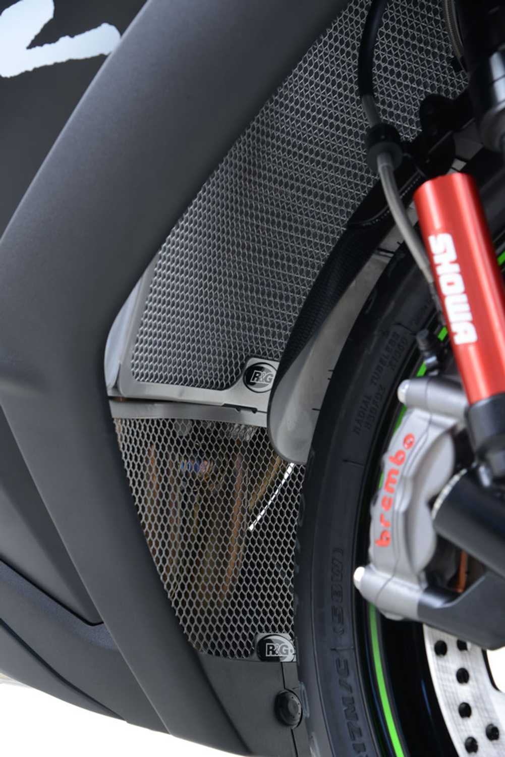 RAD0200 - R&G RACING Kawasaki Ninja ZX-10R (08/20) Radiator Guard & Downpipe Grill – Accessories in the 2WheelsHero Motorcycle Aftermarket Accessories and Parts Online Shop