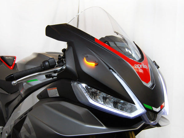 NEW RAGE CYCLES Aprilia RSV4 (2021+) LED Mirror Block-off Turn Signals