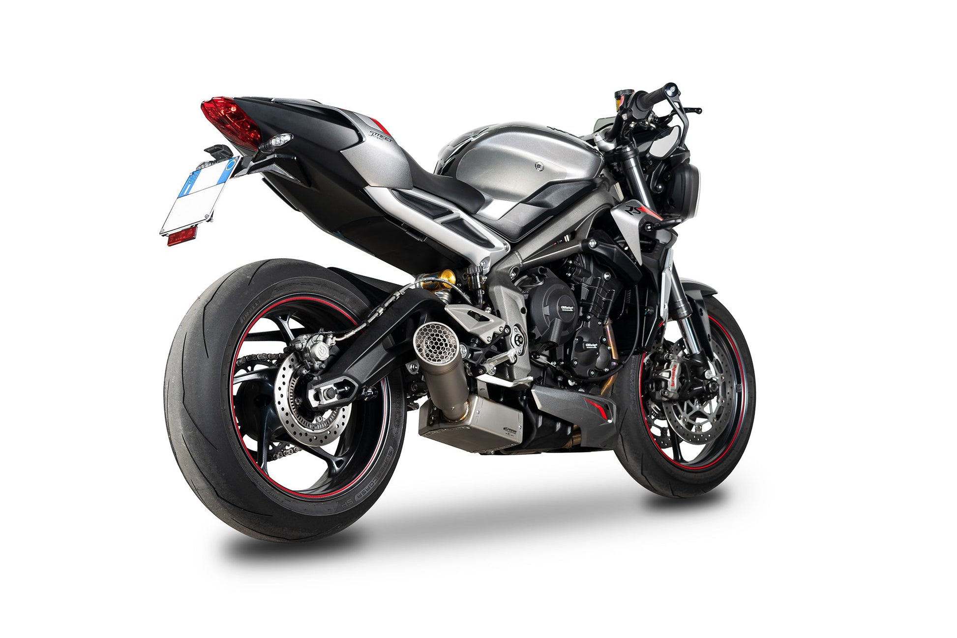 SPARK GTR0503 Triumph Street Triple 765 (20/22) Titanium 3/4 Exhaust System "GRID-O" (approved; polished box) – Accessories in the 2WheelsHero Motorcycle Aftermarket Accessories and Parts Online Shop