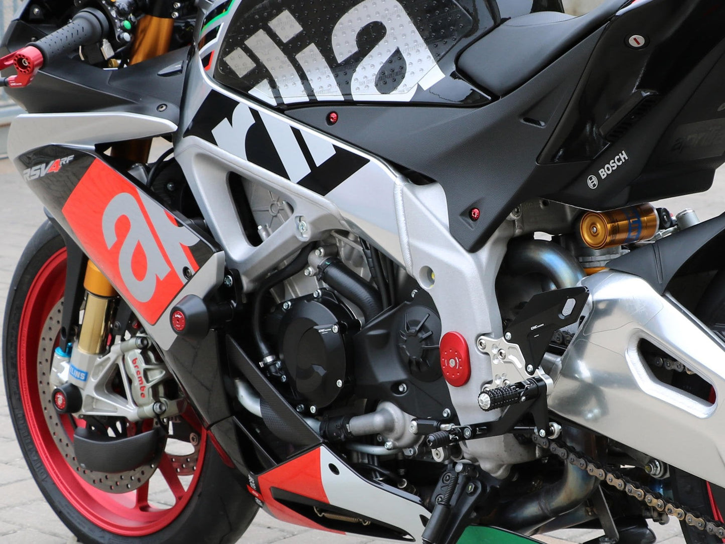 TC318 - CNC RACING Aprilia RSV4 / Tuono V4 Frame Crash Protectors