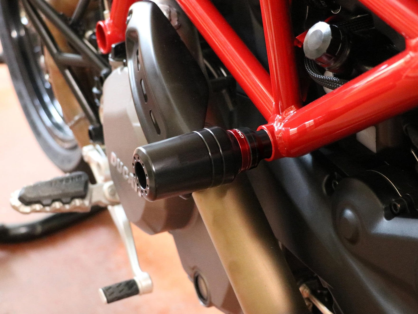 TC320 - CNC RACING Ducati Hypermotard 950 Frame Crash Protection Sliders