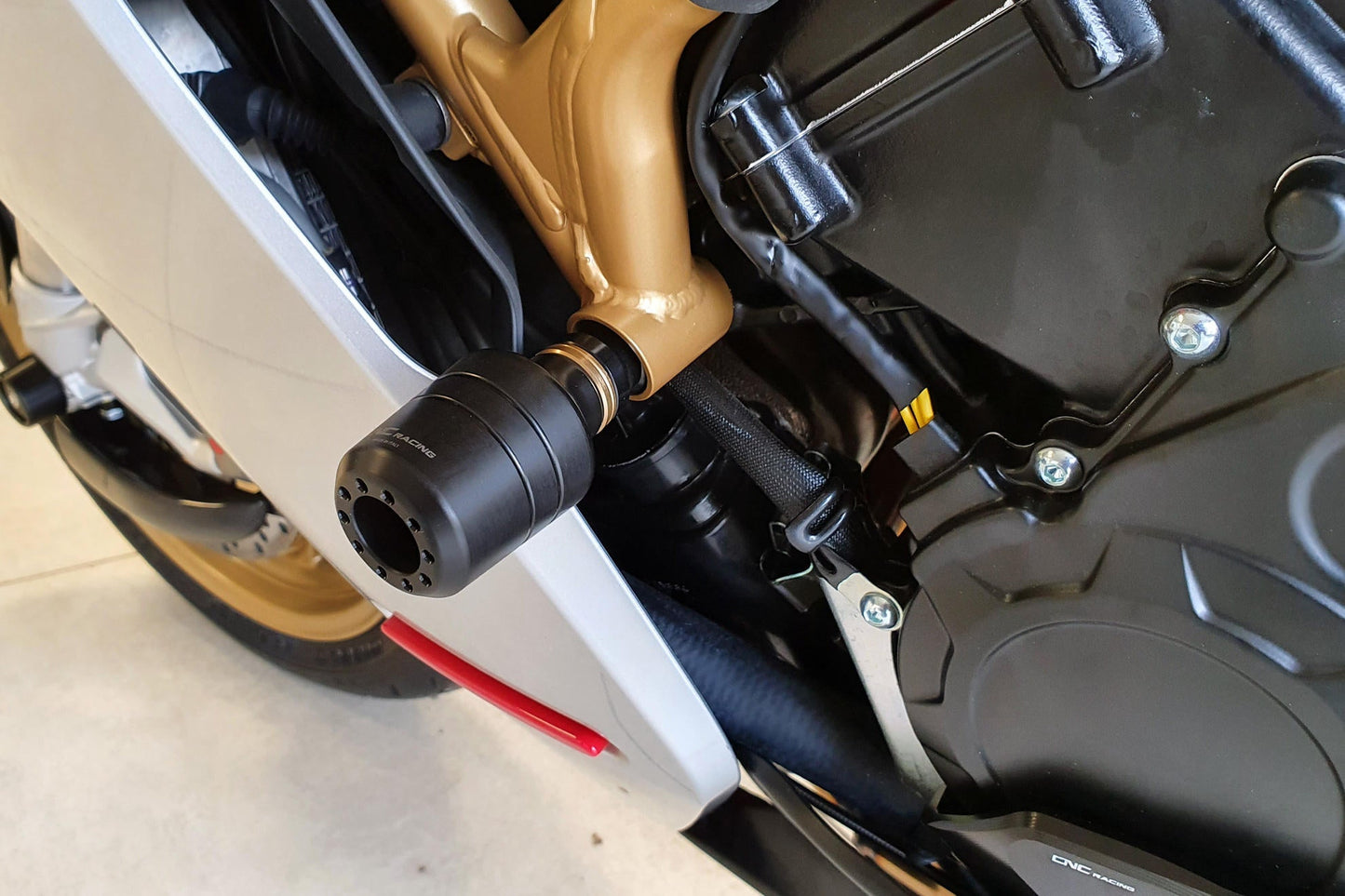 TC323 - CNC RACING MV Agusta Superveloce 800 (2020+) Frame Crash Protection Sliders