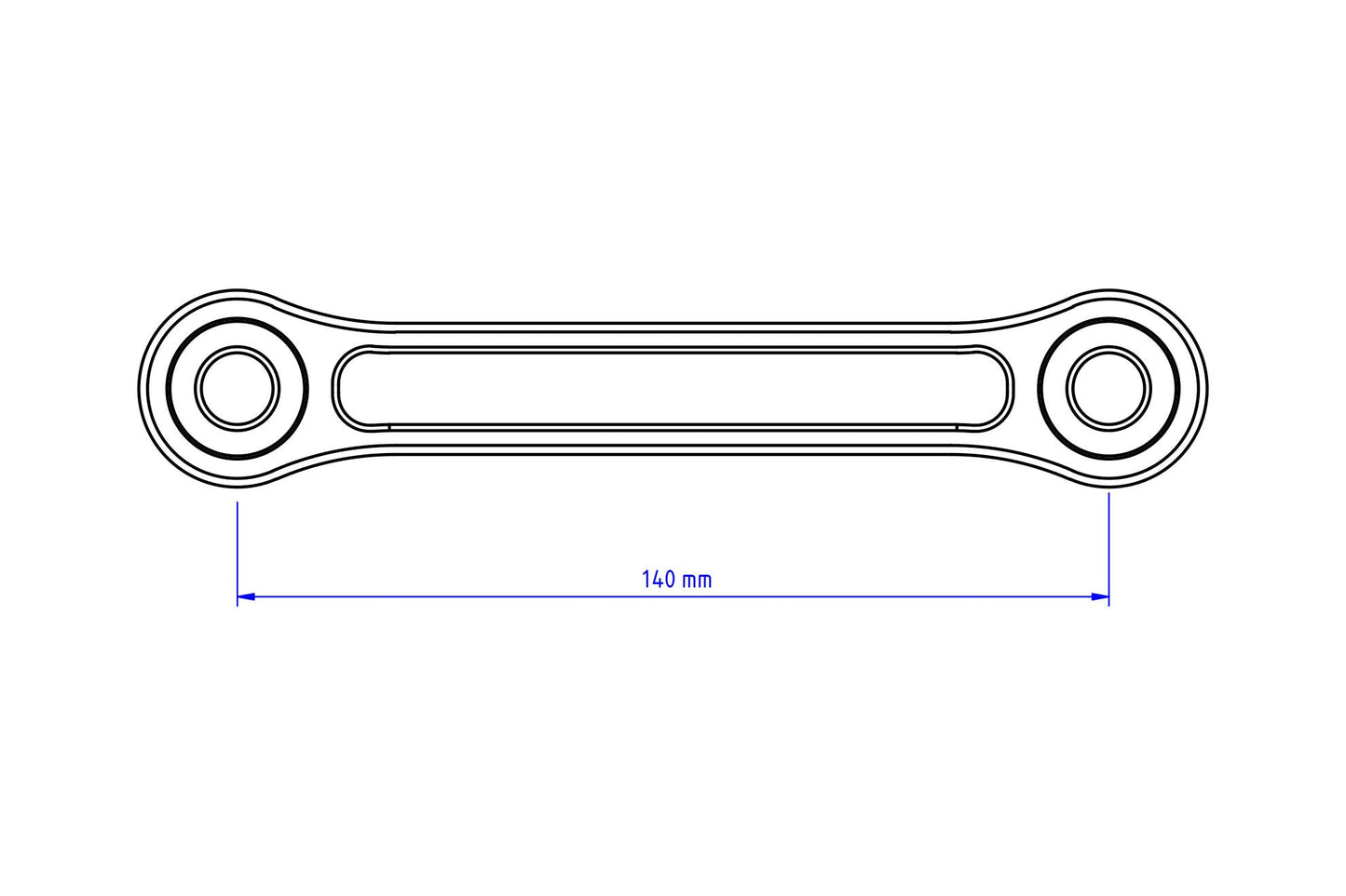 TR100 - CNC RACING Ducati Panigale V4 (2020+) Rear Shock Absorber Tie Rods (lower seat position)