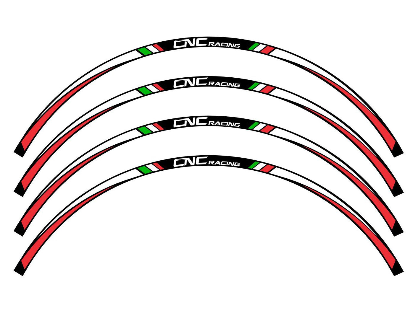 CNC RACING Wheel Stripes kit (17'')