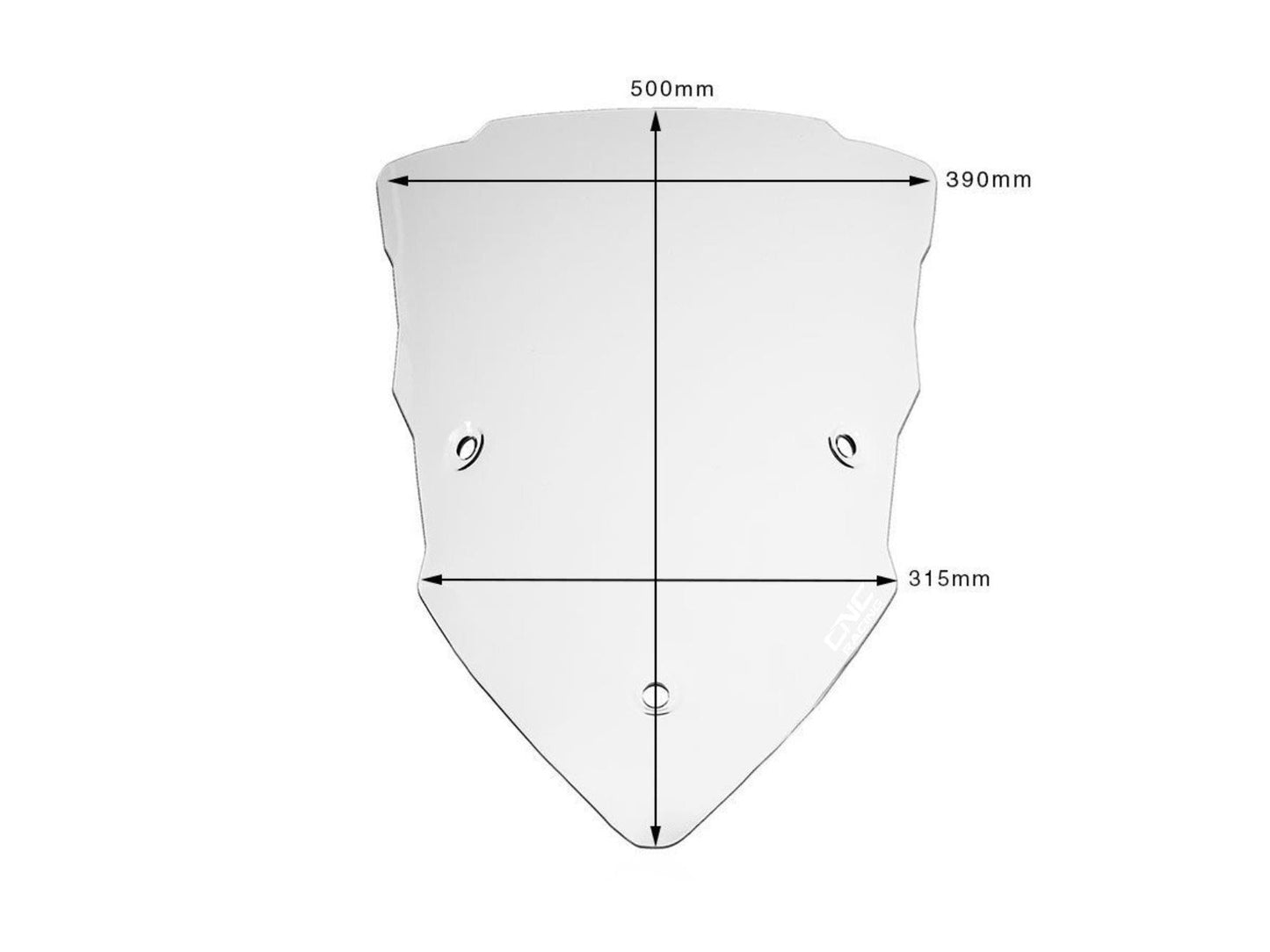 WS351 - CNC RACING Ducati Multistrada (2015+) Wind Screen "Touring"