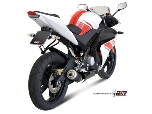 MIVV Y.030 YAMAHA YZF R125 (2008 - 2013) Full System Exhaust "GP" (Carbon; approved) – Accessories in the 2WheelsHero Motorcycle Aftermarket Accessories and Parts Online Shop