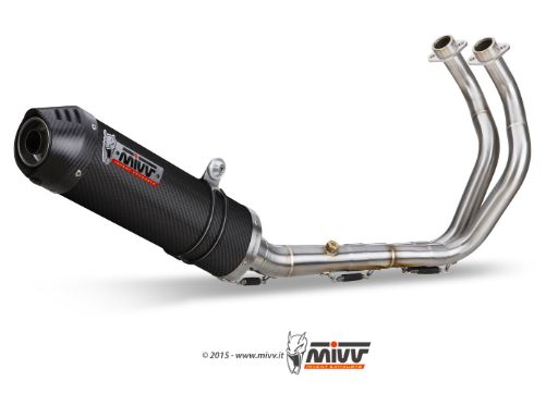 MIVV Y.077 YAMAHA XSR 700 (2021 - ) Full System Exhaust "HR-1" (LONG CARBON BACKPLATE; approved) – Accessories in the 2WheelsHero Motorcycle Aftermarket Accessories and Parts Online Shop