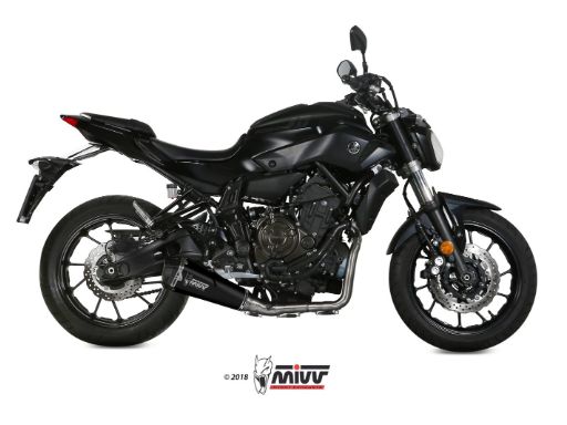 MIVV Y.045 YAMAHA MT-07 / FZ-07 (2014 - ) Full System High Exhaust "DELTA RACE" (Black; approved) – Accessories in the 2WheelsHero Motorcycle Aftermarket Accessories and Parts Online Shop