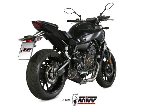 MIVV Y.045 YAMAHA MT-07 / FZ-07 (2014 - ) Full System High Exhaust "DELTA RACE" (Black; approved) – Accessories in the 2WheelsHero Motorcycle Aftermarket Accessories and Parts Online Shop
