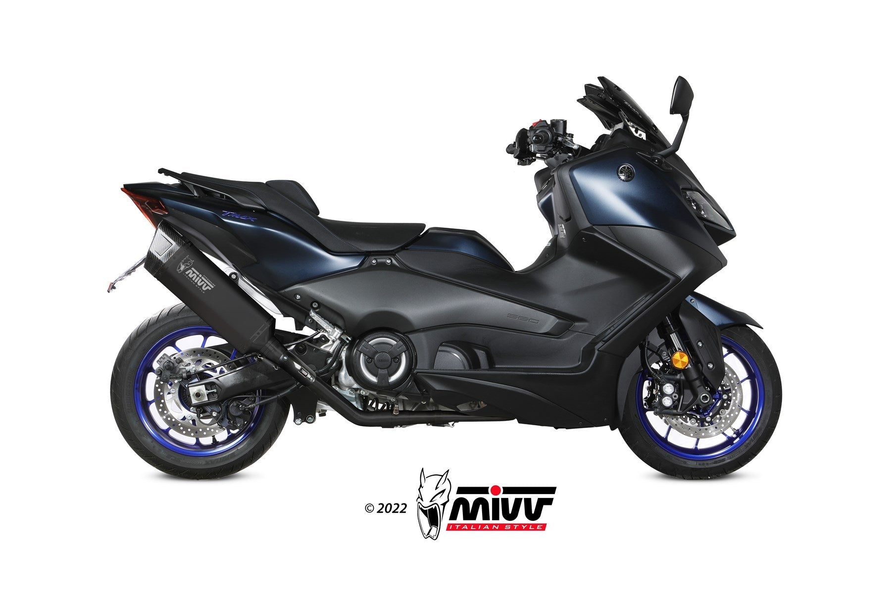 MIVV Y.073 YAMAHA T-MAX 560 (2022 - ) Full System Exhaust "SR-1" (BLACK Titanium; approved) – Accessories in the 2WheelsHero Motorcycle Aftermarket Accessories and Parts Online Shop