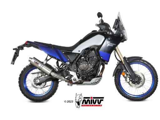 MIVV Y.064 YAMAHA TENERE' 700 (2019 - ) SLIP-ON Exhaust "OVAL" (Titanium ; approved) – Accessories in the 2WheelsHero Motorcycle Aftermarket Accessories and Parts Online Shop