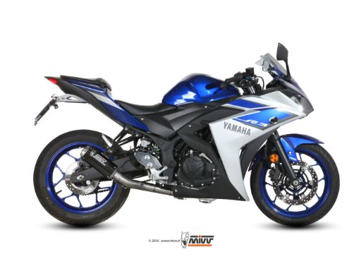 MIVV X.YA.0008 YAMAHA YZF R25 / YZF R3 / MT-03(2015 - ) Full System Exhaust "Full System" (Carbon; not approved) – Accessories in the 2WheelsHero Motorcycle Aftermarket Accessories and Parts Online Shop