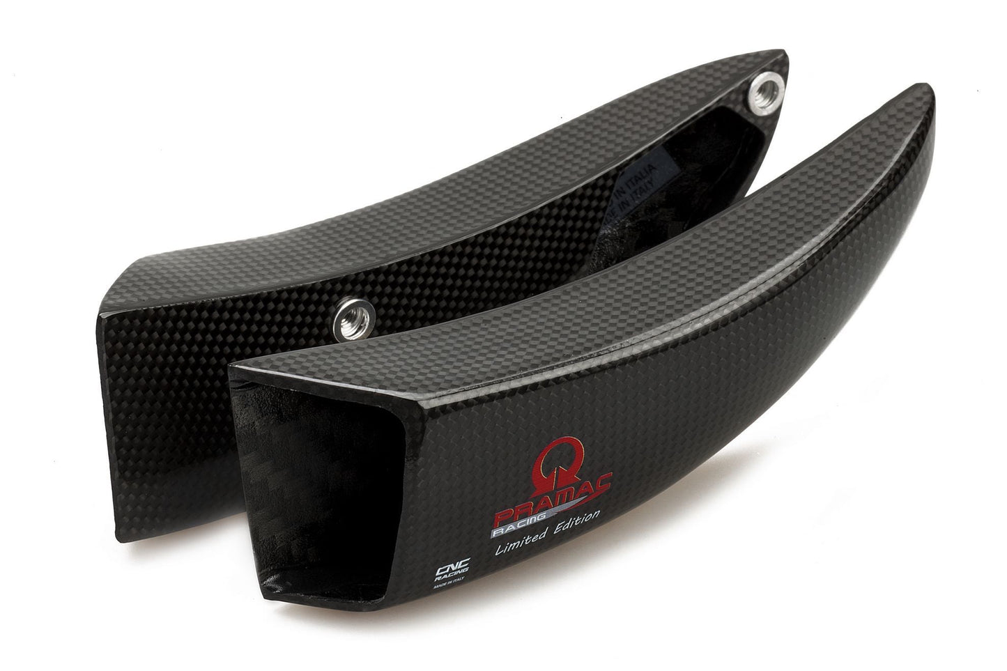 ZA701PR - CNC RACING Ducati Hypermotard / Scrambler Carbon Front Brake Cooler "GP Ducts" (Pramac edition)