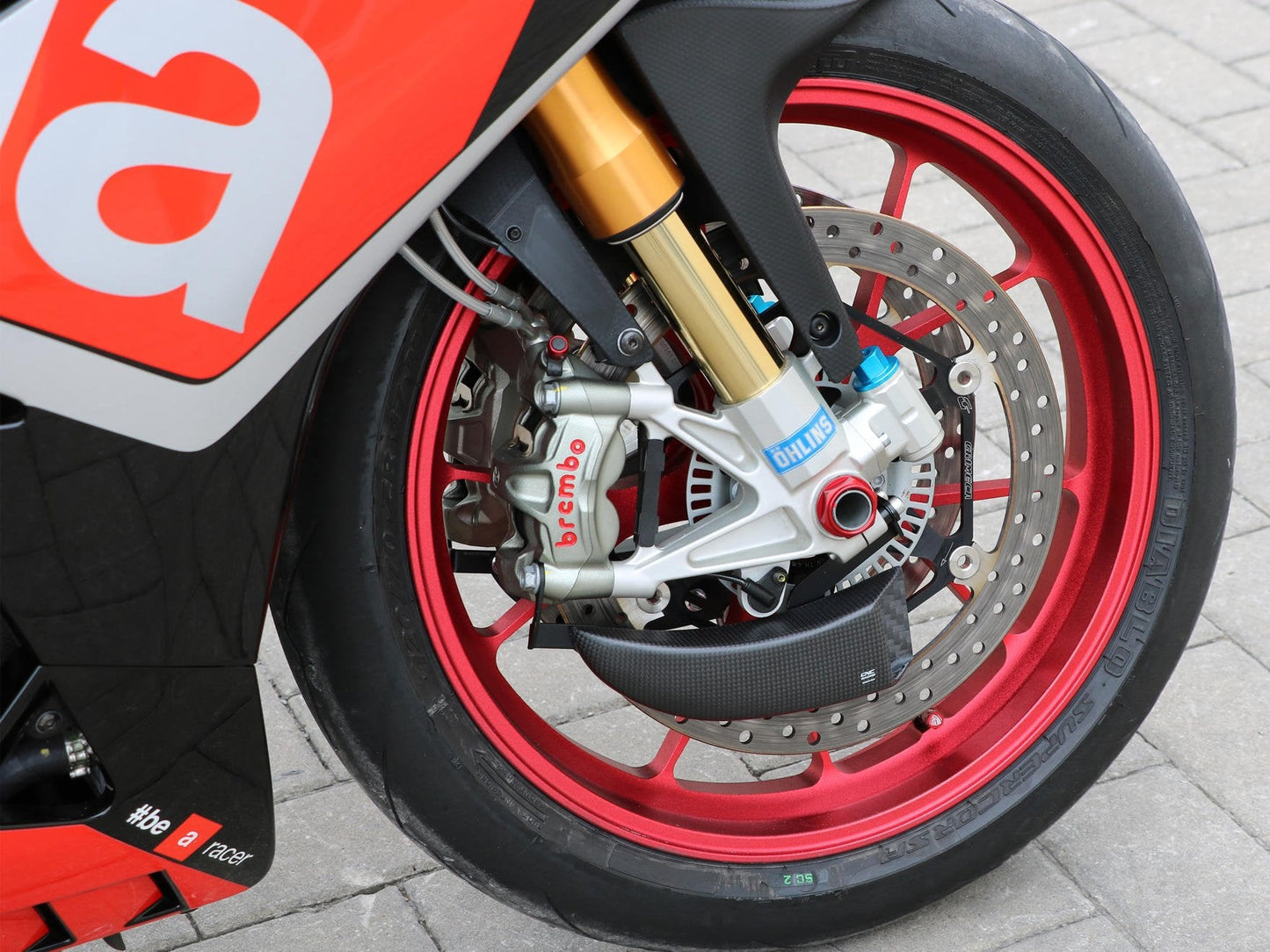 ZA701 - CNC RACING Aprilia RSV4 / Tuono V4 (2015+) Carbon Front Brake Cooling System "GP Ducts"