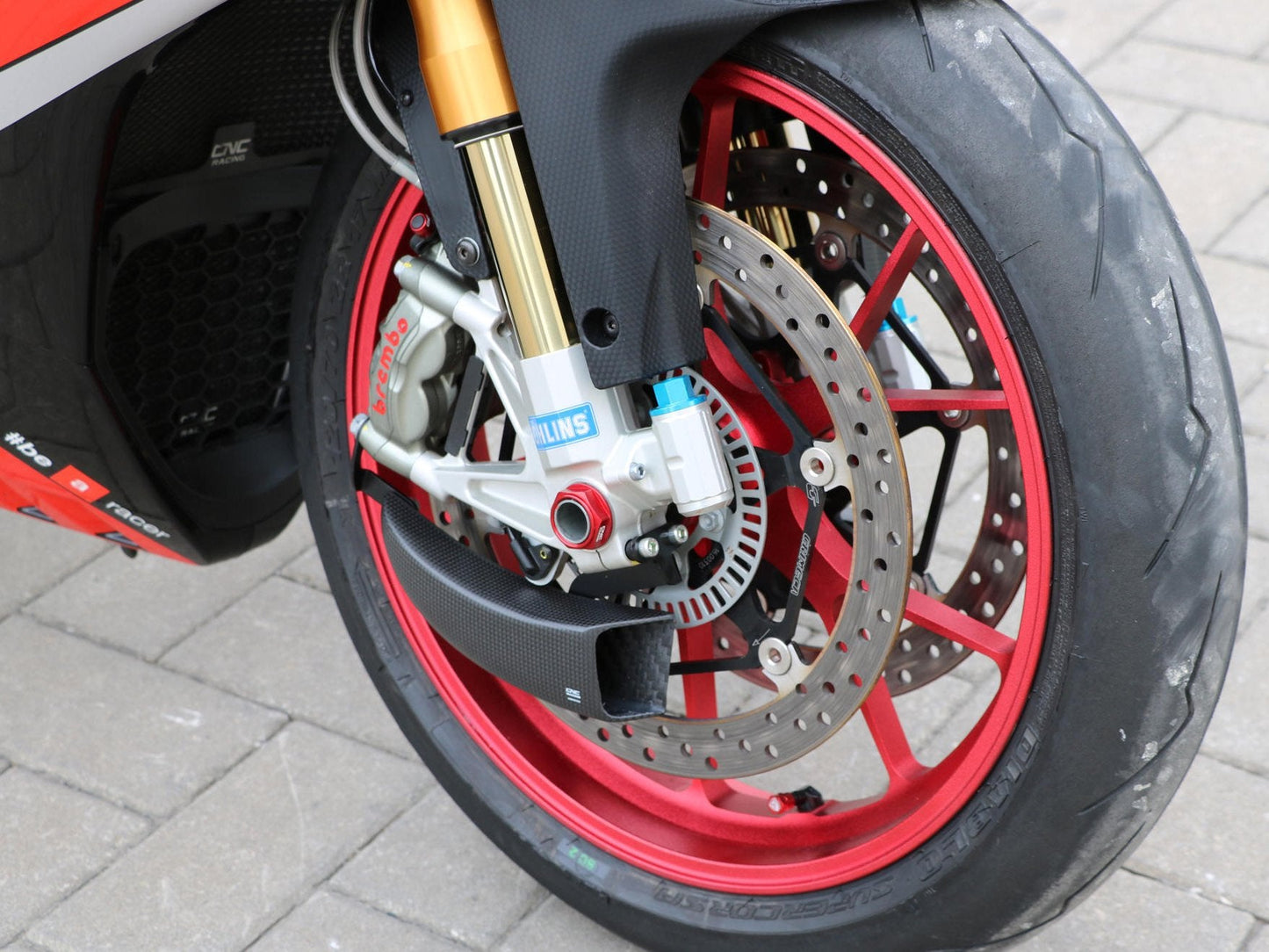 ZA701 - CNC RACING Ducati Panigale V4 Carbon Front Brake Cooling System "GP Ducts"