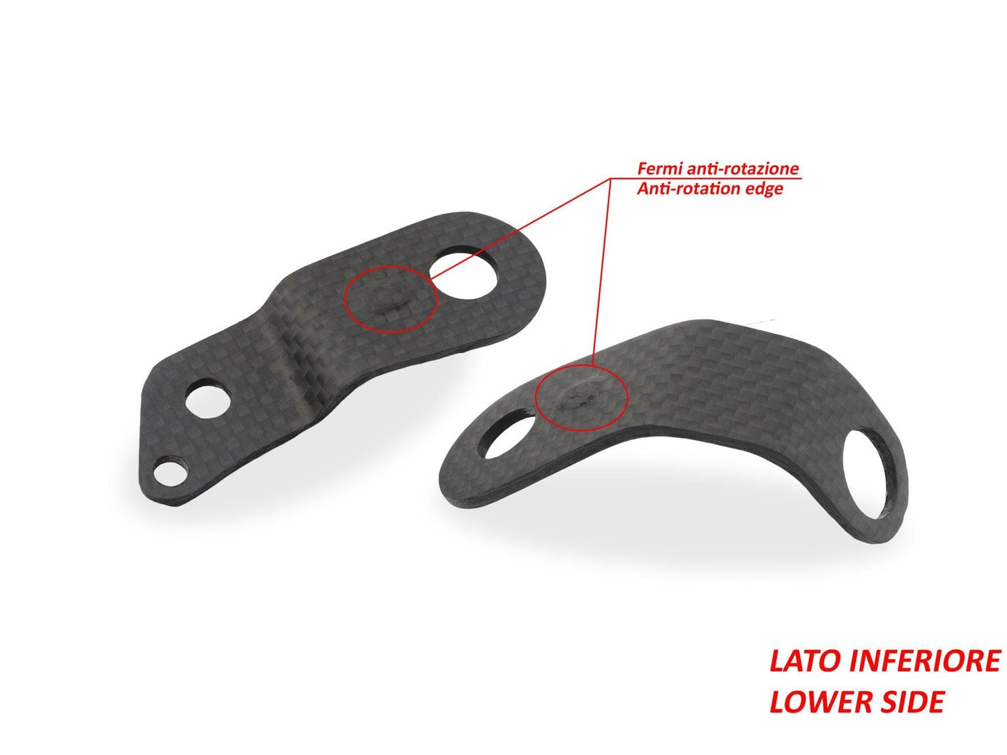 ZA990 - CNC RACING Ducati Multistrada V4 (2021+) Carbon Front Oil Tanks Brackets