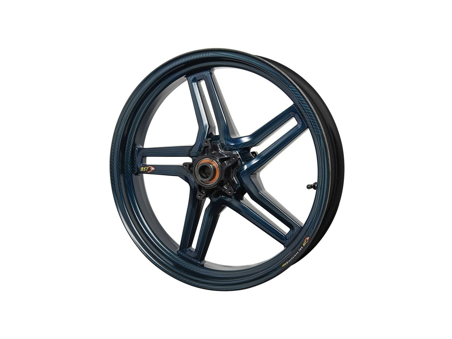 BST KTM 790 / 890 Duke Carbon Wheel "Rapid TEK" (front, 5 slanted spokes, black hubs)