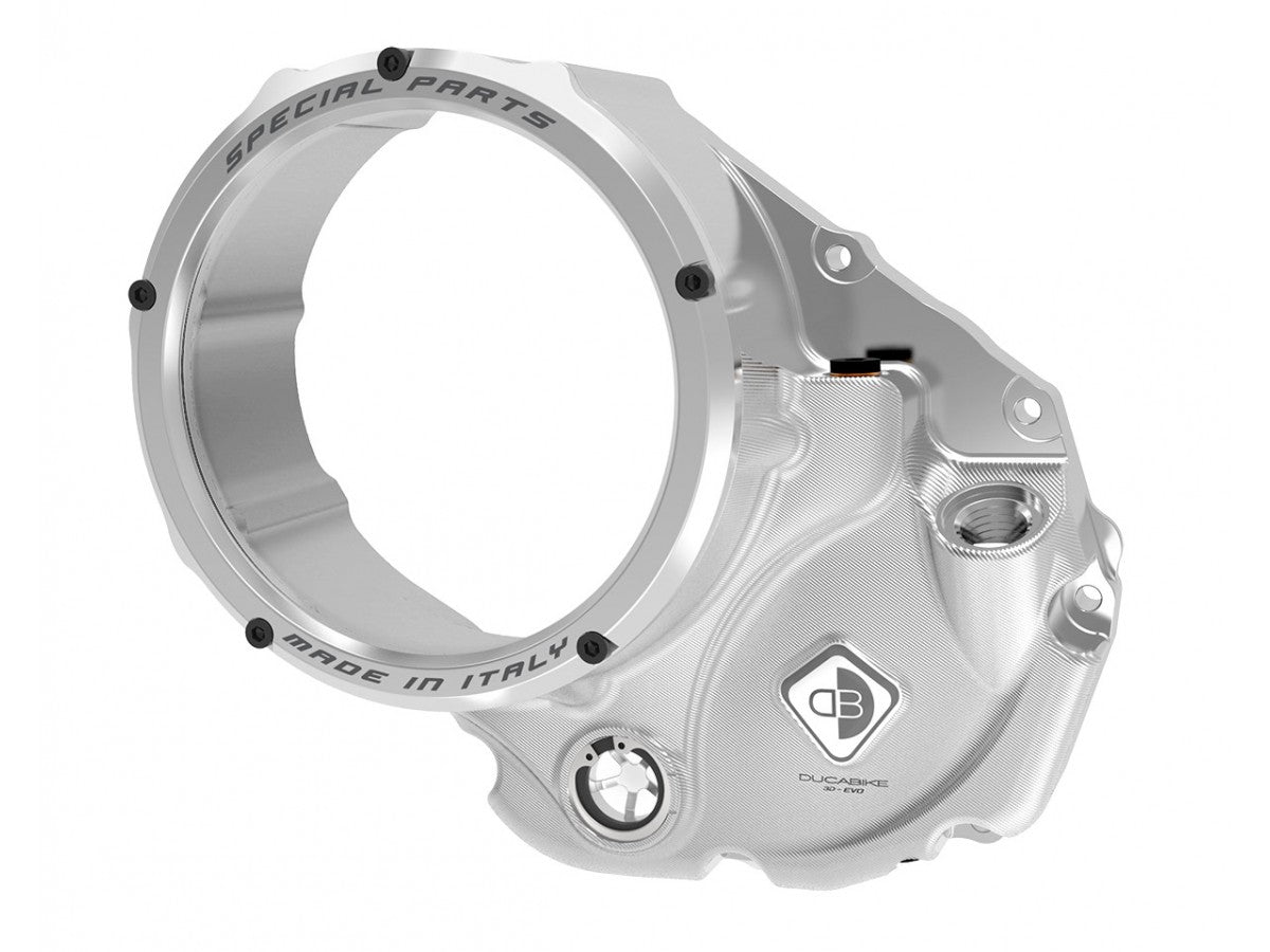 CCDV10 - DUCABIKE Ducati Oil Bath Clear Clutch Cover "3D Evo"