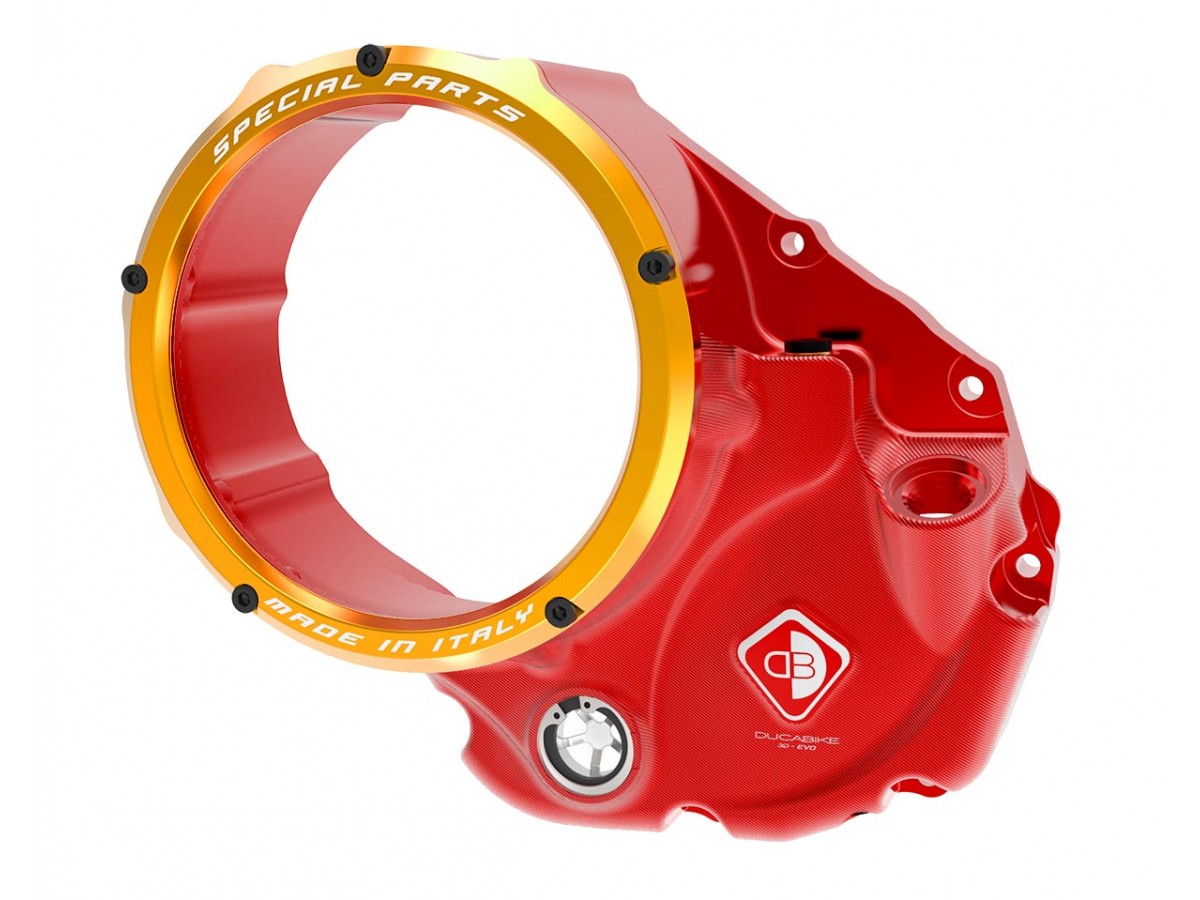 CCDV10 - DUCABIKE Ducati Oil Bath Clear Clutch Cover "3D Evo"