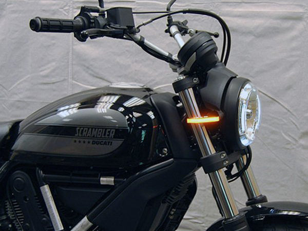 NEW RAGE CYCLES Ducati Scrambler LED Front Turn Signals