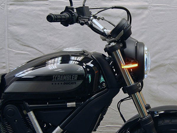 NEW RAGE CYCLES Ducati Scrambler LED Front Turn Signals