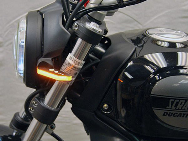 NEW RAGE CYCLES Ducati Scrambler LED Front Turn Signals