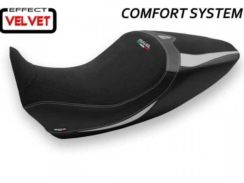 TAPPEZZERIA ITALIA Ducati Diavel 1260 (19/22) Comfort Seat Cover "Saranda 1 Velvet"