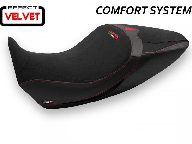 TAPPEZZERIA ITALIA Ducati Diavel 1260 (19/22) Comfort Seat Cover "Saranda 1 Velvet"