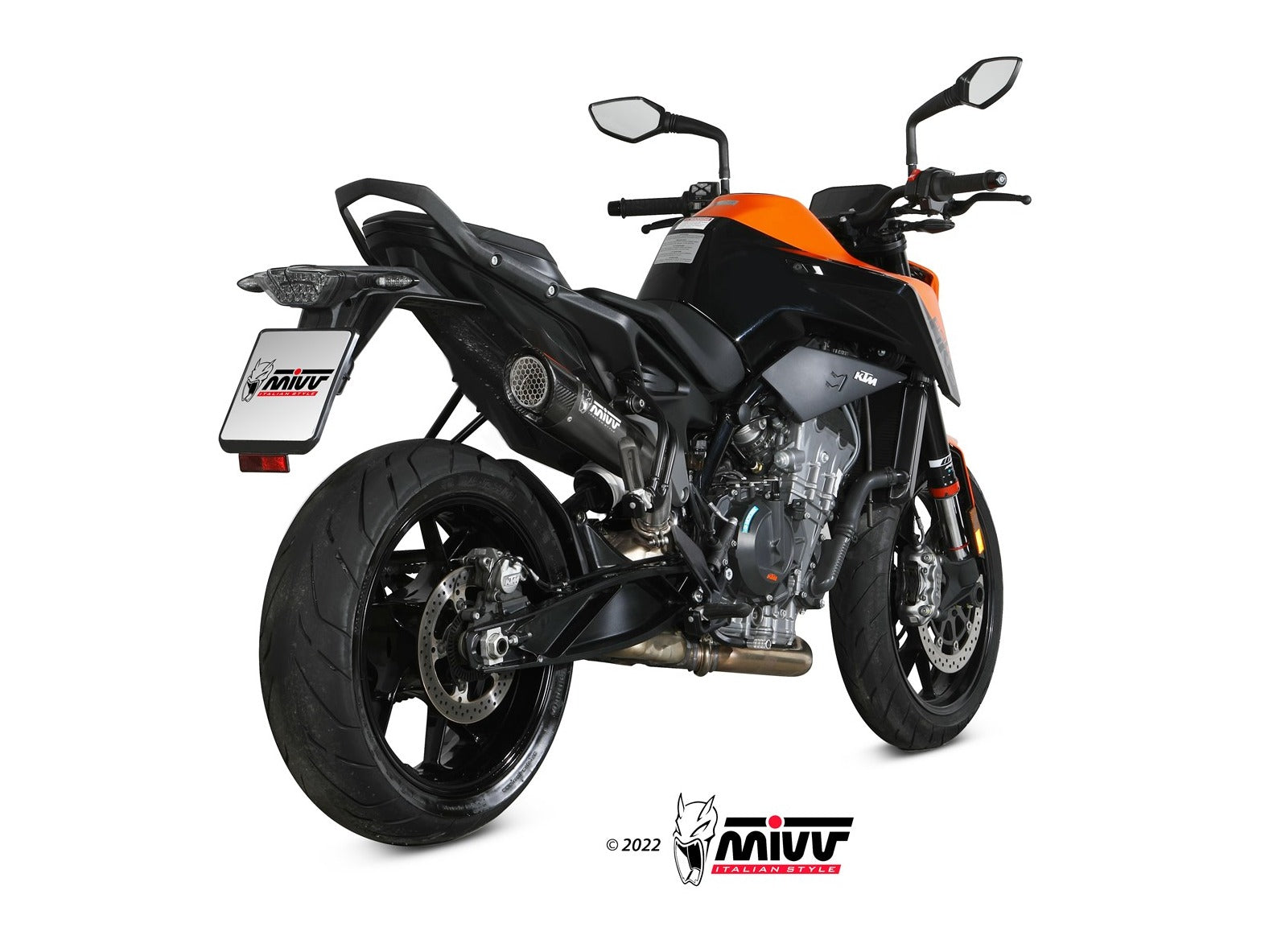 MIVV KT.020 KTM 790 / 890 DUKE ( 2018+ ) Slip-on Exhaust "X-M5" ( black; approved) – Accessories in the 2WheelsHero Motorcycle Aftermarket Accessories and Parts Online Shop