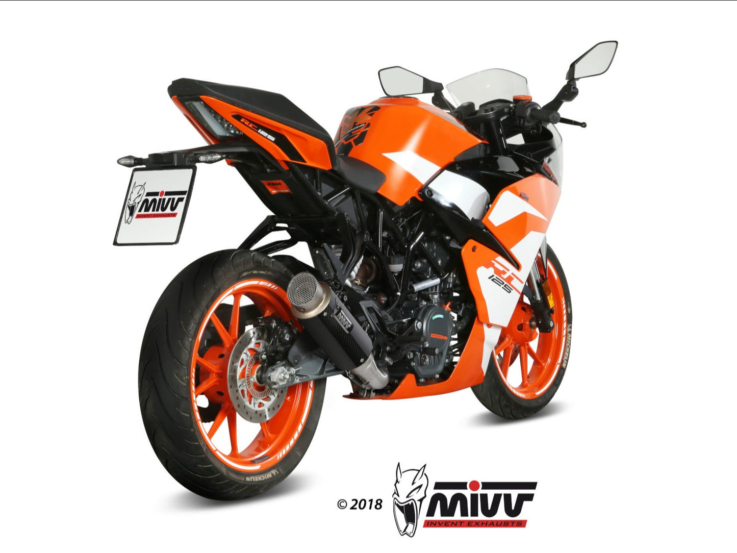 MIVV KT.019 KTM 125/390 DUKE / 125/390 RC ( 2017 / 20 ) Slip-on Exhaust "GP Pro" ( carbon; approved) – Accessories in the 2WheelsHero Motorcycle Aftermarket Accessories and Parts Online Shop
