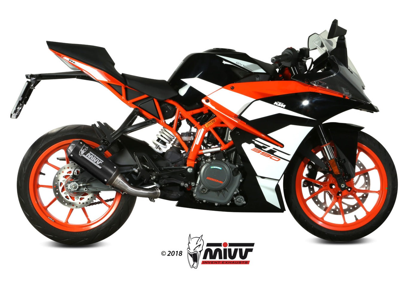 MIVV KT.019 KTM 125/390 DUKE / 125/390 RC ( 2017 / 20 ) Slip-on Exhaust "MK3" ( carbon; not approved) – Accessories in the 2WheelsHero Motorcycle Aftermarket Accessories and Parts Online Shop