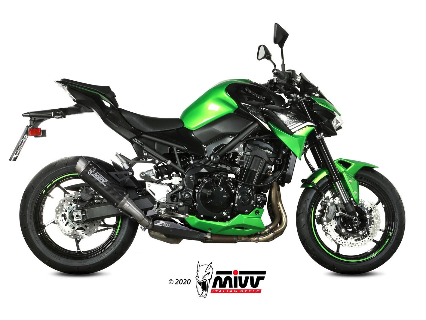 MIVV K.052 KAWASAKI Z900 ( 2020+ ) Slip-on Exhaust "GP Pro" (carbon; approved) – Accessories in the 2WheelsHero Motorcycle Aftermarket Accessories and Parts Online Shop