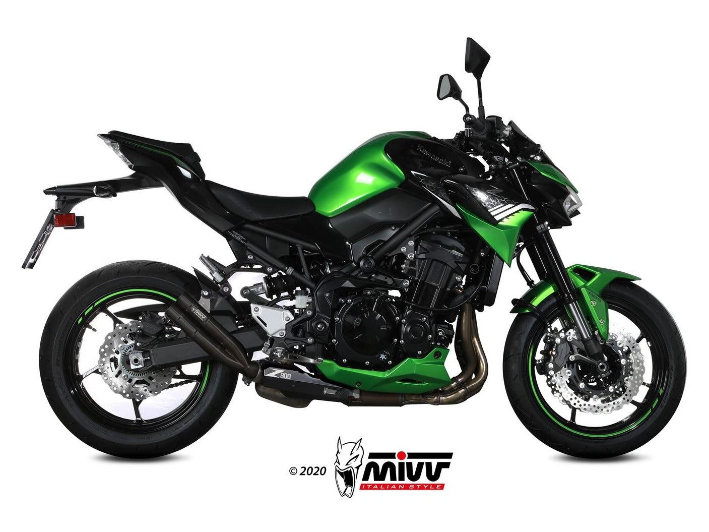 MIVV K.052 KAWASAKI Z900 ( 2020+ ) Slip-on Exhaust "Double Gun" (black; not approved) – Accessories in the 2WheelsHero Motorcycle Aftermarket Accessories and Parts Online Shop