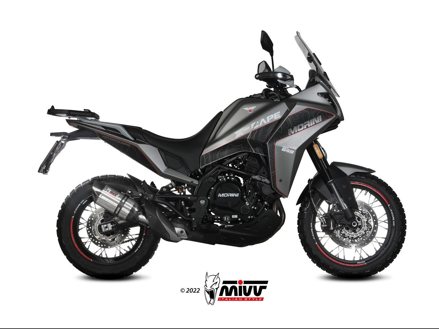 MIVV MM.001 MOTO MORINI X-CAPE ( 2021+ ) Slip-on Exhaust "Suono" (stainless steel; approved) – Accessories in the 2WheelsHero Motorcycle Aftermarket Accessories and Parts Online Shop