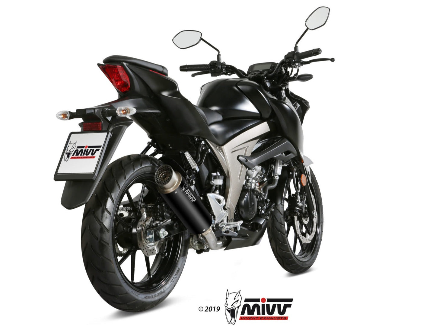 MIVV S.055 SUZUKI GSX-R / S 125 ( 2017 / 20 ) Full System Exhaust "GP Pro" (black; approved) – Accessories in the 2WheelsHero Motorcycle Aftermarket Accessories and Parts Online Shop