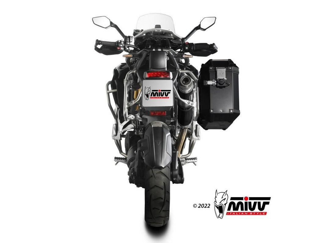MIVV T.023 TRIUMPH TIGER 1200 ( 2021+ ) Slip-on Exhaust "Dakar" (black; approved) – Accessories in the 2WheelsHero Motorcycle Aftermarket Accessories and Parts Online Shop