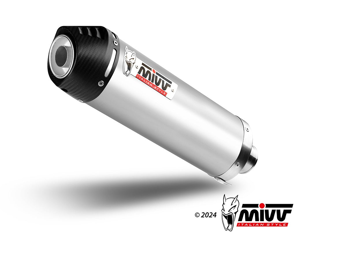 MIVV S.049 SUZUKI V-Strom 650 ( 2017+ ) Full System Exhaust "Oval" (titanium + carbon cap; approved) – Accessories in the 2WheelsHero Motorcycle Aftermarket Accessories and Parts Online Shop
