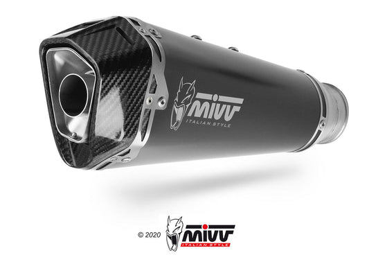 MIVV H.068 HONDA CB 1000 R ( 2018 + ) Slip-on Exhaust "Delta Race" (black; approved) – Accessories in the 2WheelsHero Motorcycle Aftermarket Accessories and Parts Online Shop