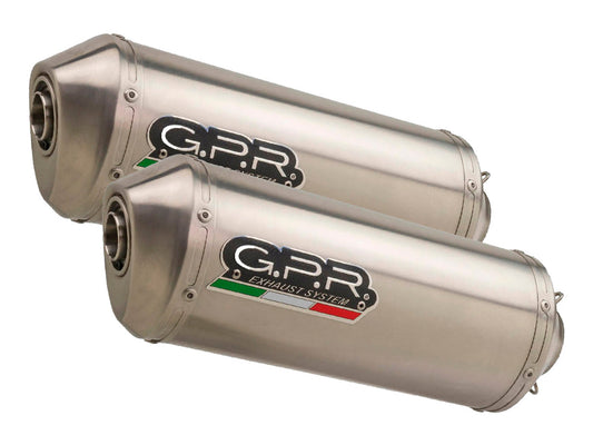 GPR Yamaha XT660Z Ténéré Dual Slip-on Exhaust "Satinox" (EU homologated)