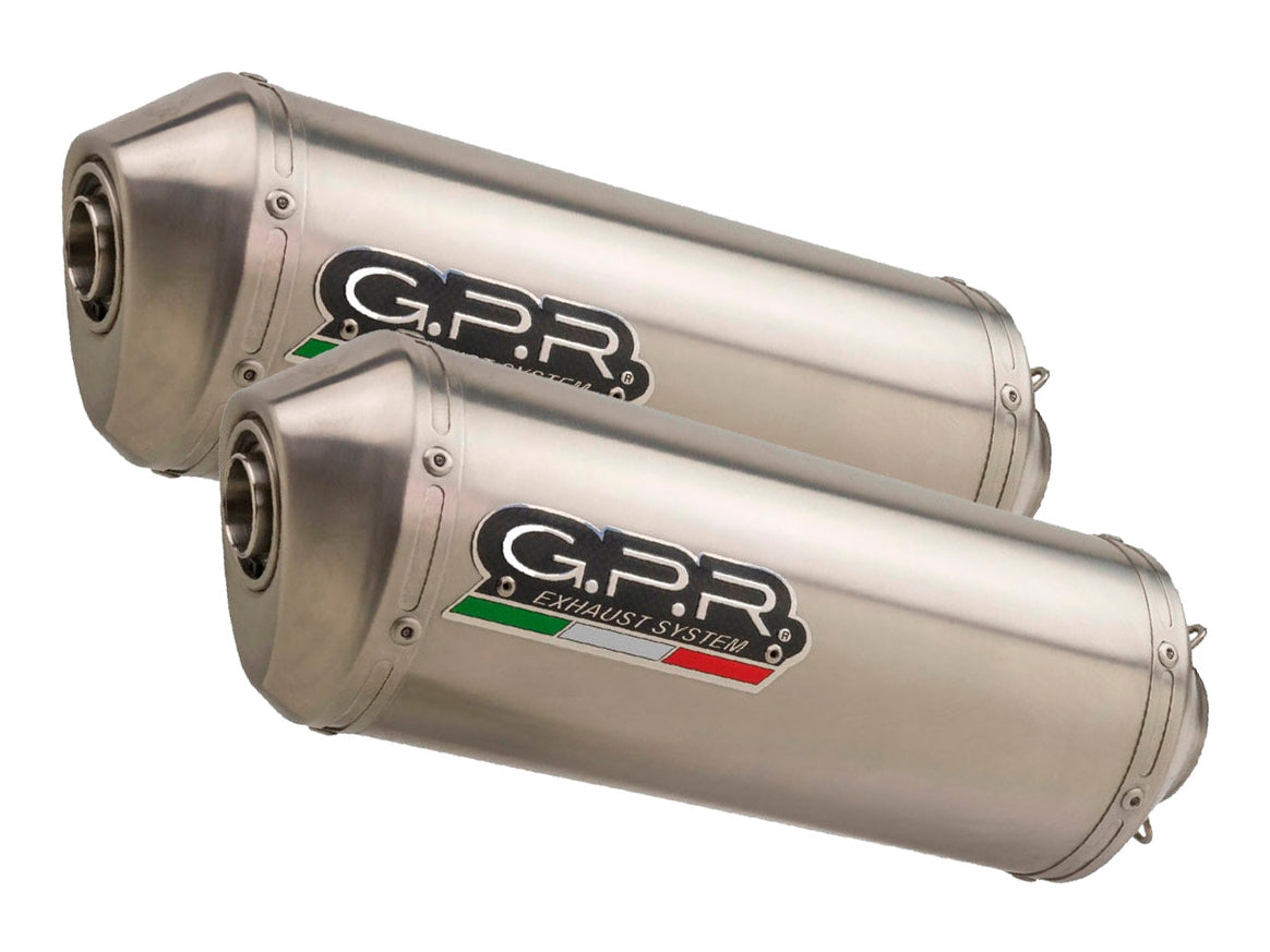 GPR Yamaha BT1100 Bulldog Dual Slip-on Exhaust "Satinox" (EU homologated)