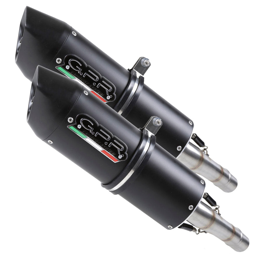 GPR Yamaha XJR1300 (99/06) Dual Slip-on Exhaust "Furore Nero" (EU homologated)