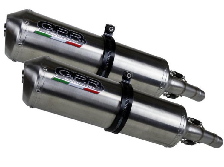 GPR Yamaha BT1100 Bulldog Dual Slip-on Exhaust "Satinox" (EU homologated)