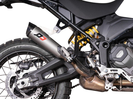 QD EXHAUST Ducati DesertX (2022+) Slip-on Exhaust "Tri-cone" (EURO5)