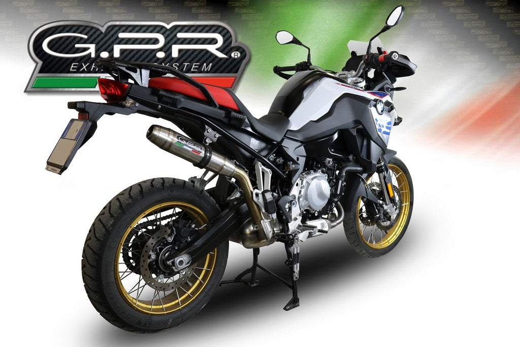 GPR BMW F850GS / Adventure Slip-on Exhaust "Deeptone Inox" (EU homologated)