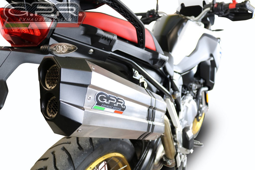 GPR BMW F850GS / Adventure Slip-on Exhaust "Sonic Inox" (EU homologated)